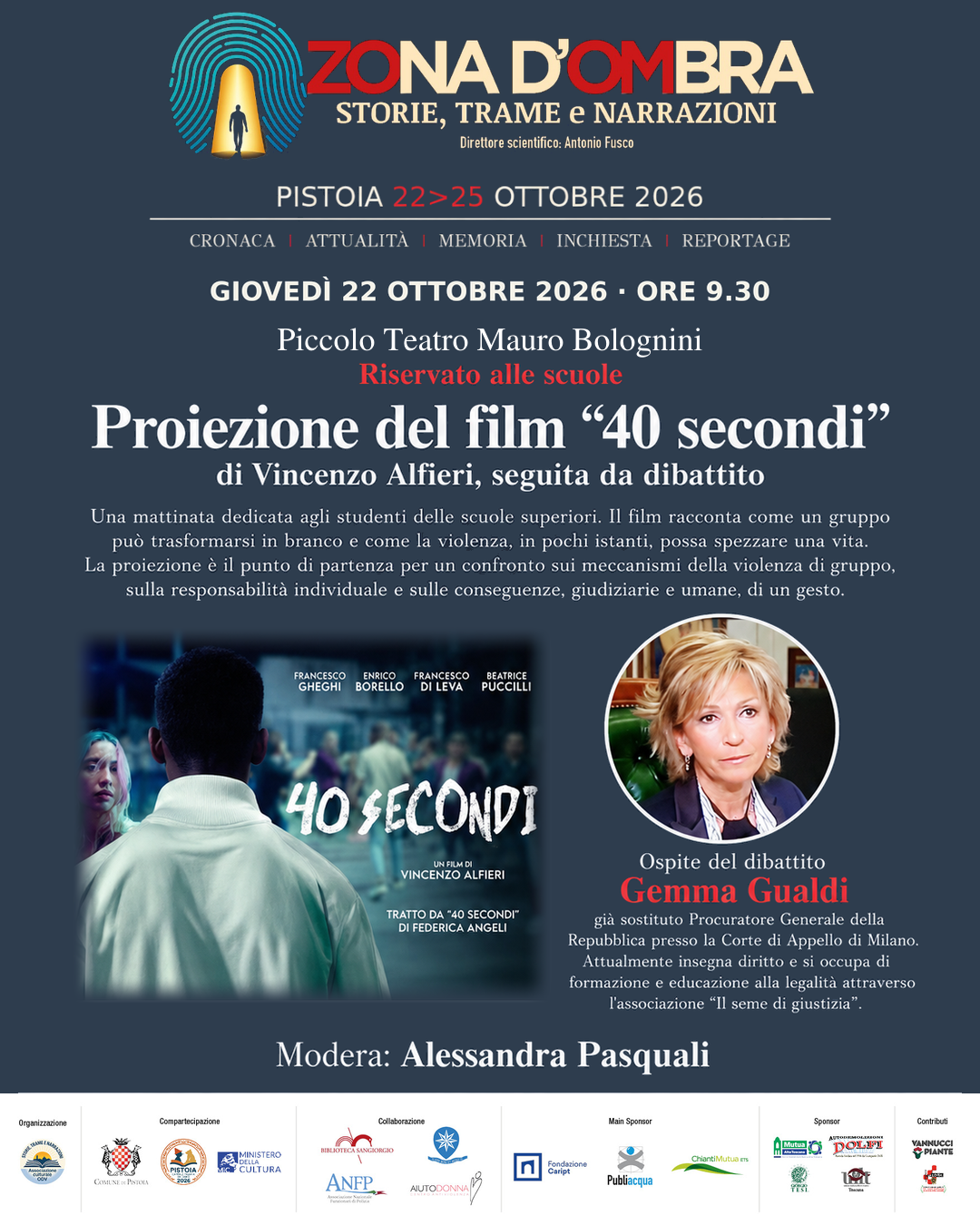 Proiezione del film “40 secondi” e dibattito