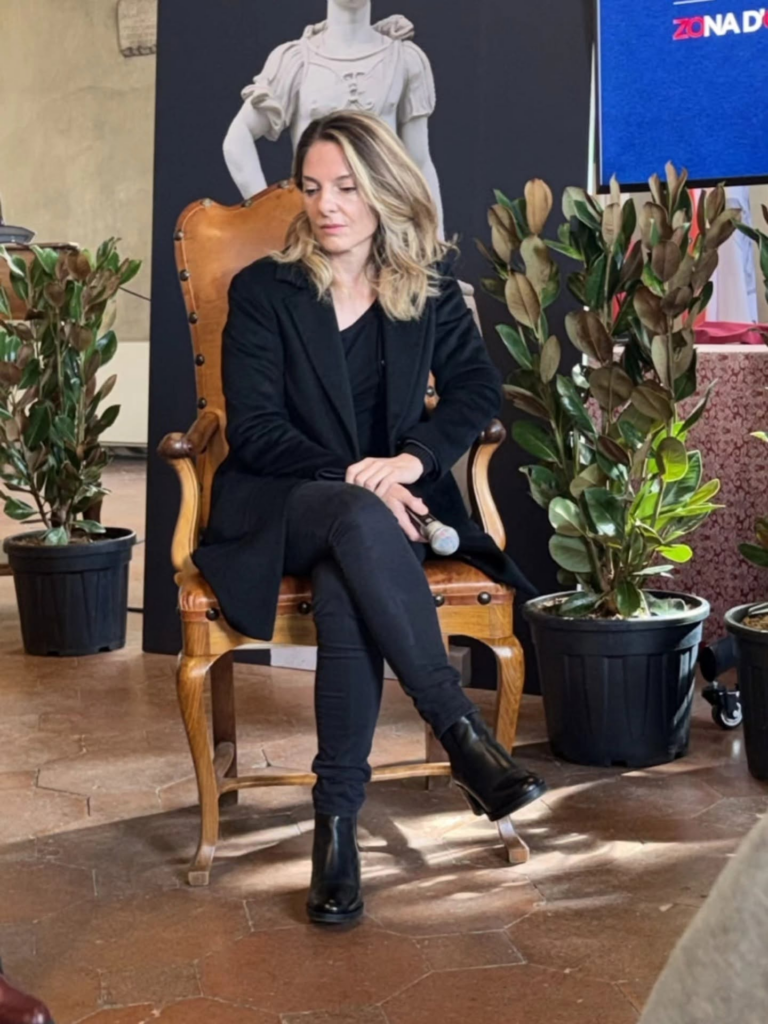 Stefania Prandi durante la cerimonia del Premio Grandonio 2026